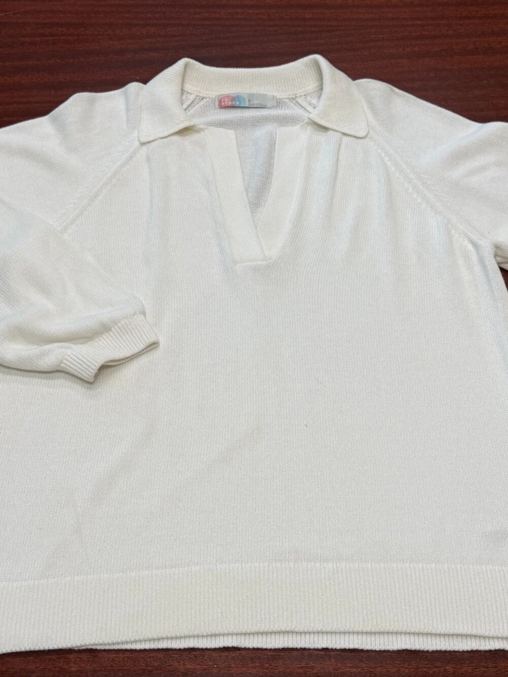 Free People FP Beach Collared Knit Pullover — XS